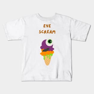 Halloween Eye Scream Ice Cream Kids T-Shirt